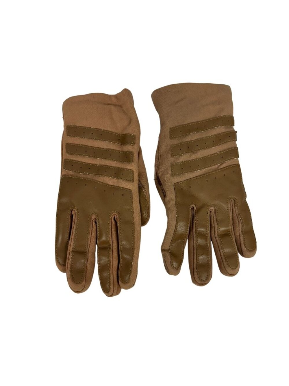 Thinsulate Lined Gloves Brown Tan Unisex Warm Nylon Vinyl Insulation Winter